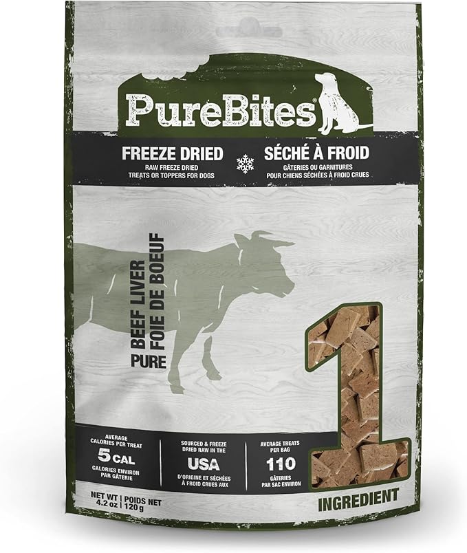 Dog Bites Beef Liver 4.23oz/120g