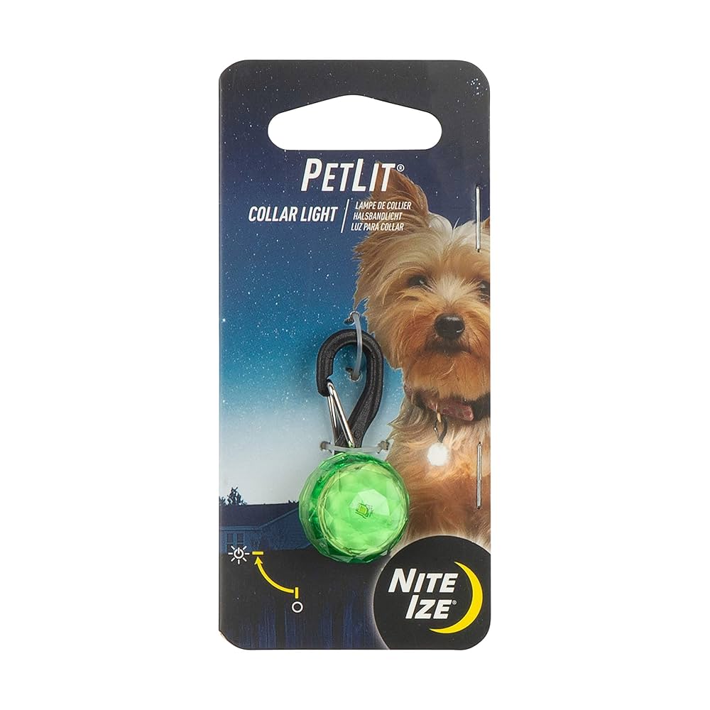 Nite Ize Pet Lit One Size Collar Light Tag Green
