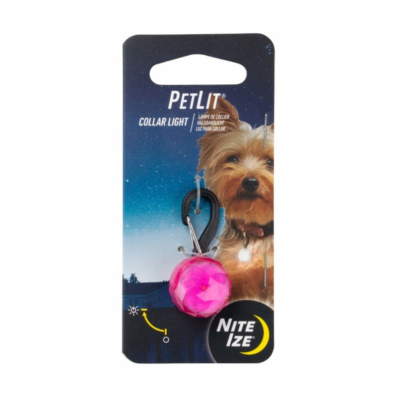 Nite Ize Pet Lit One Size Collar Light Tag Pink
