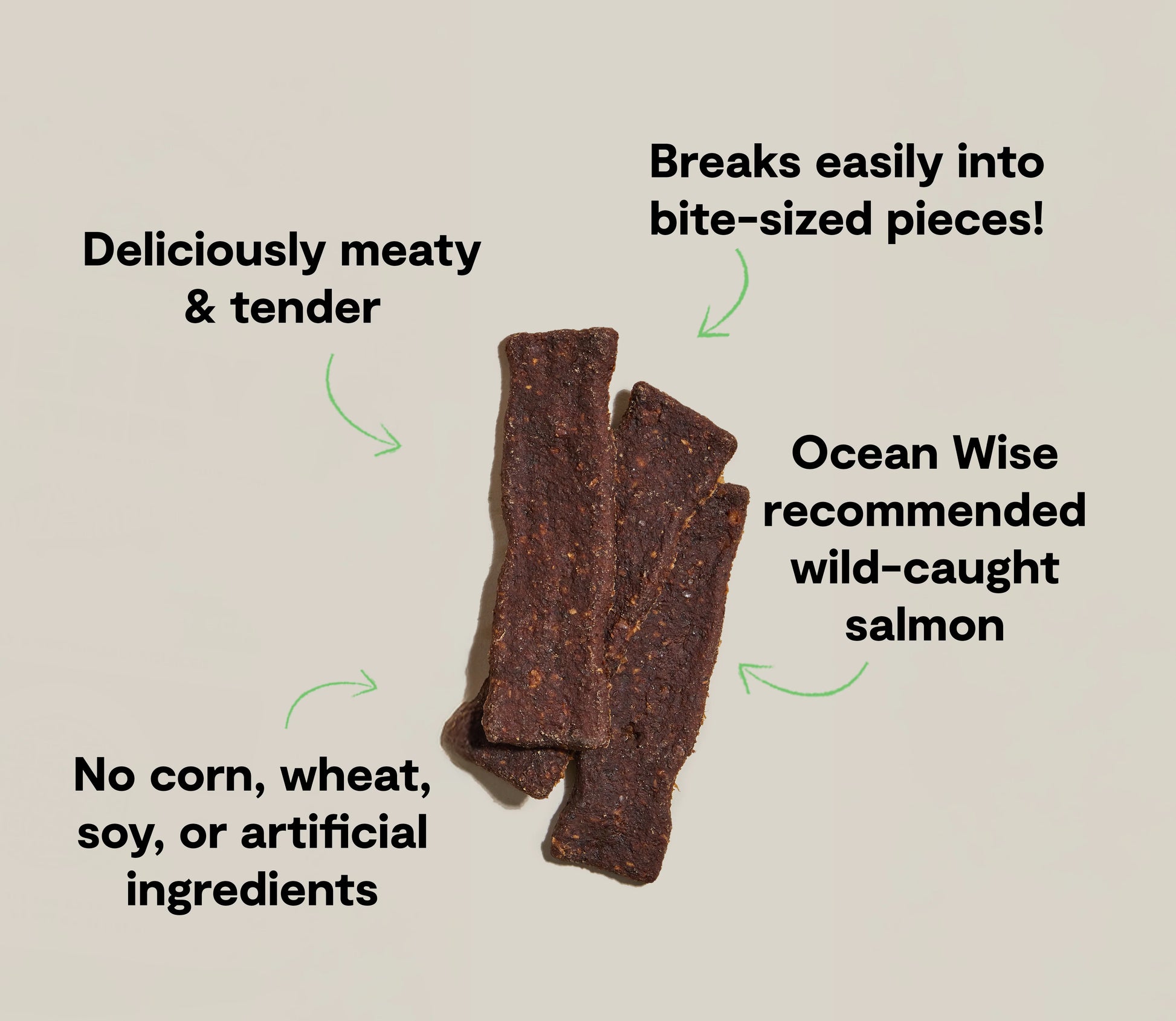 Open Farm Jerky Strips Wild-Caught Salmon