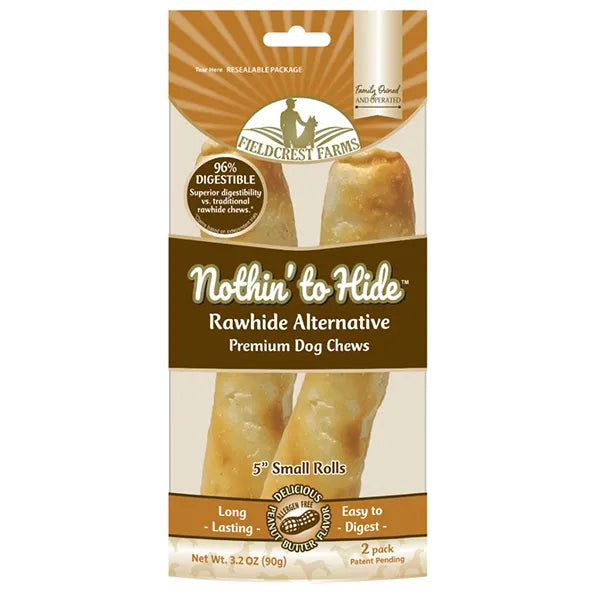 Fieldcrest Farms Nothin' to Hide 5" Small Rolls - Delicious Peanut Butter Flavor