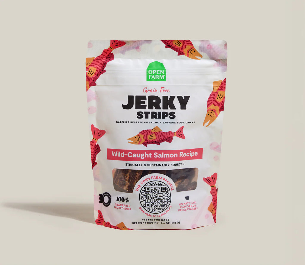 Open Farm Jerky Strips Wild-Caught Salmon
