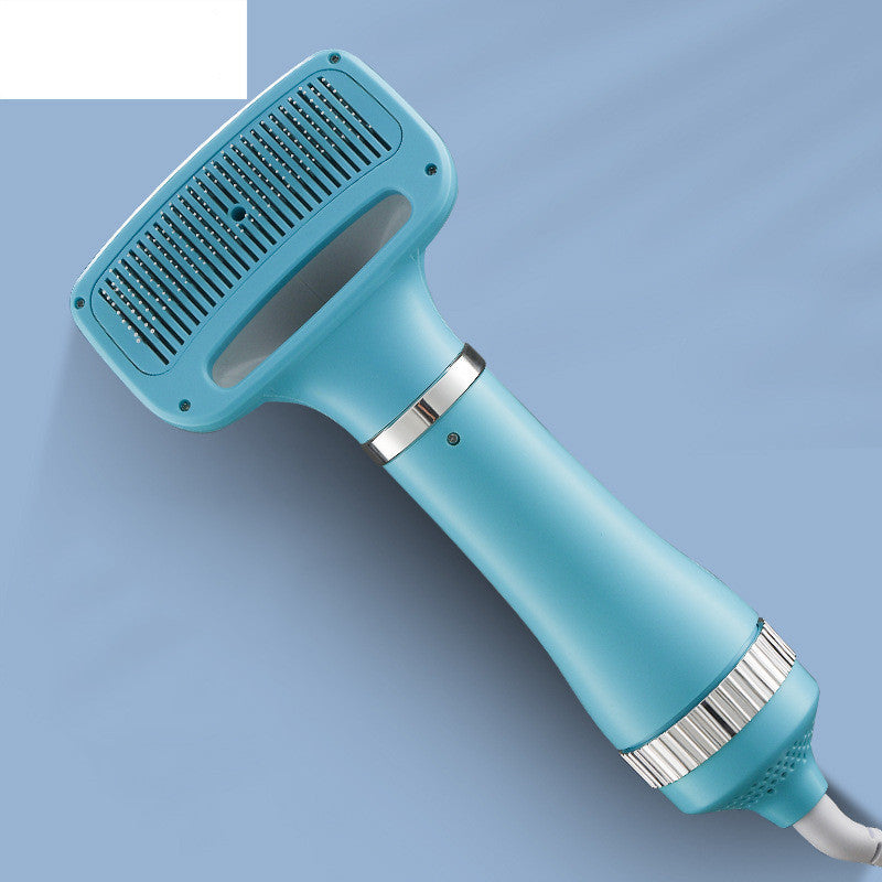 Blue pet grooming blow dryer designed for efficient dog grooming with ergonomic handle